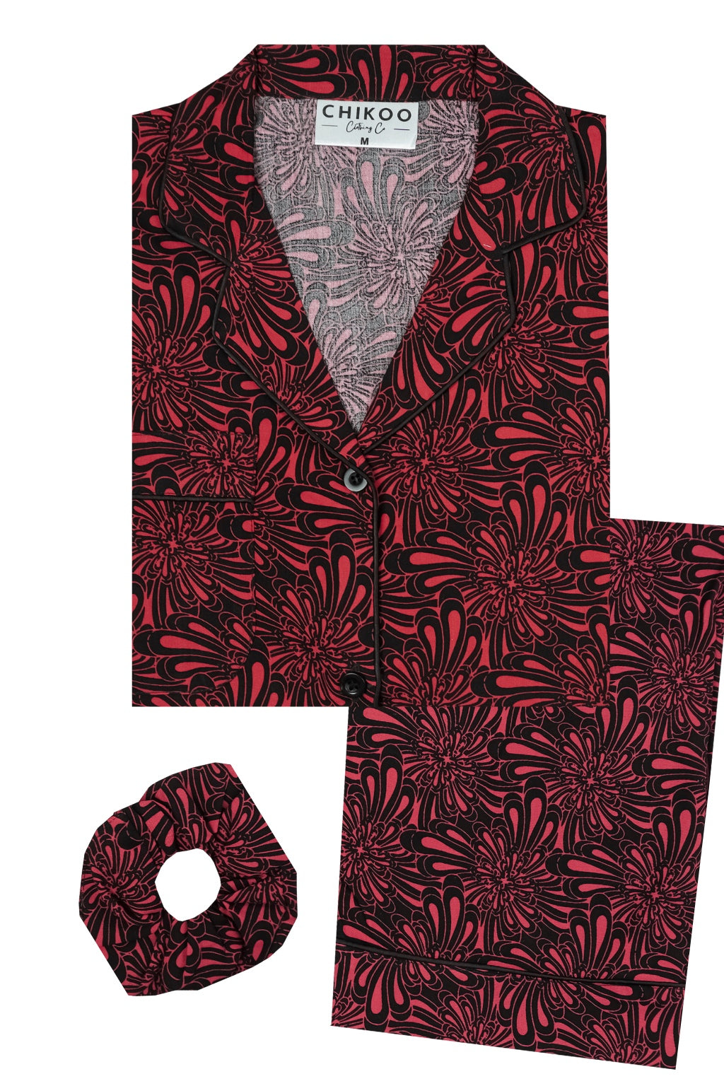Red Paisely Pj Set