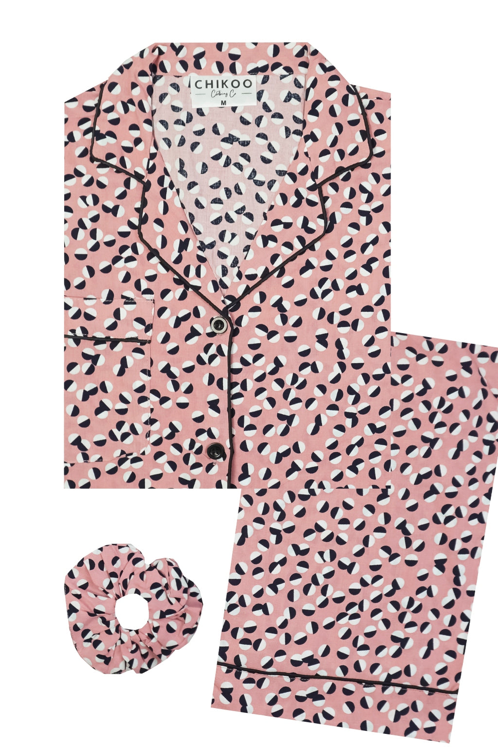 Pink Dual Dots Pj Set