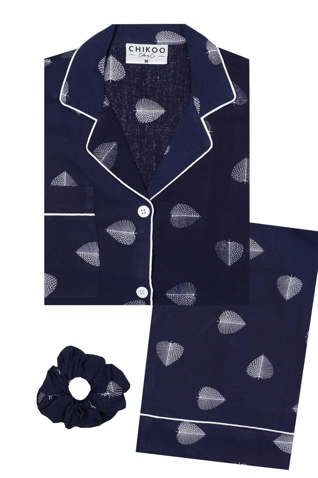 White Leaf Pj Set