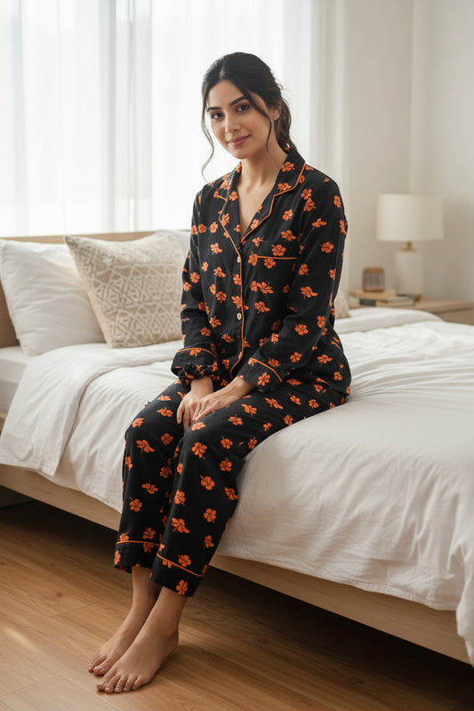 Orange Summer PJ Set