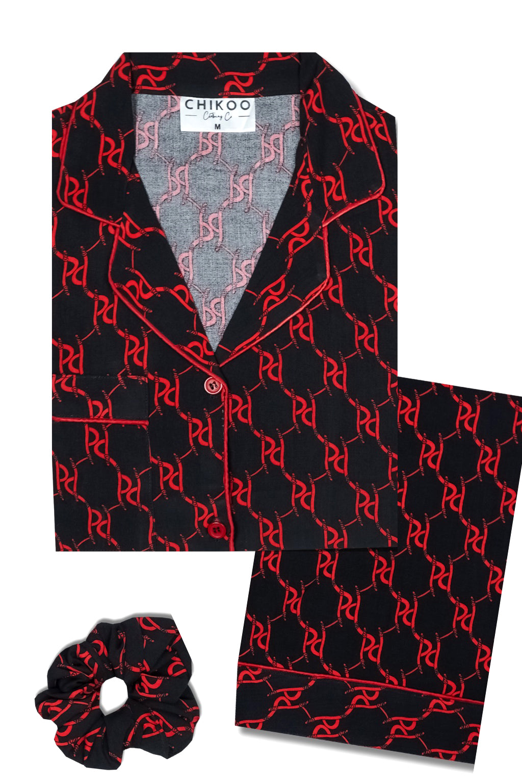 Red Seamless Pj Set