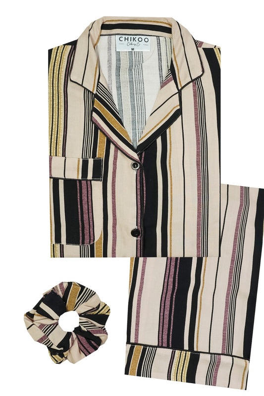 Stripped Pj Set