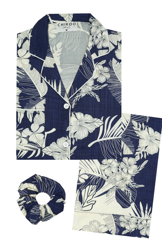 Navy Habicus Pj Set