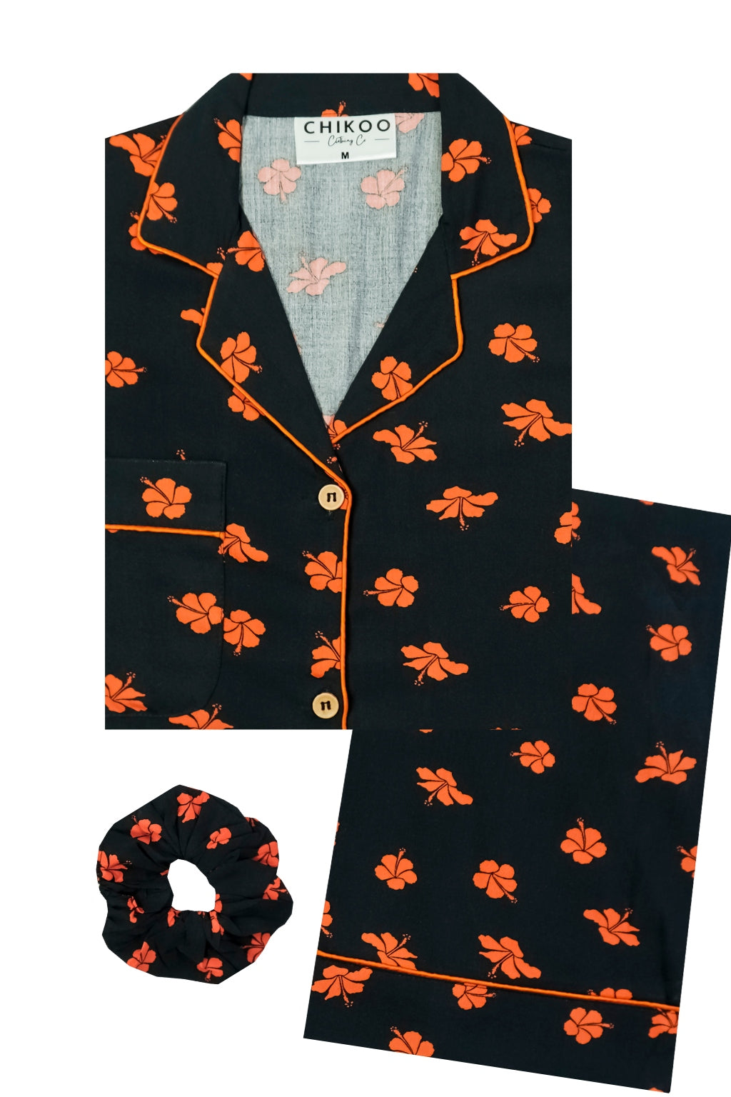Orange Summer PJ Set