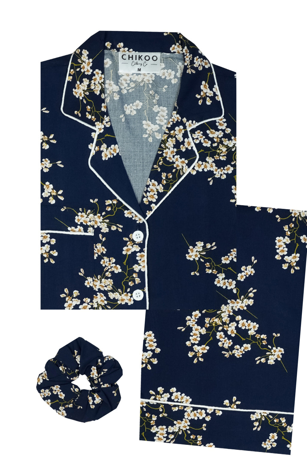 Navy Blossom Pj Set