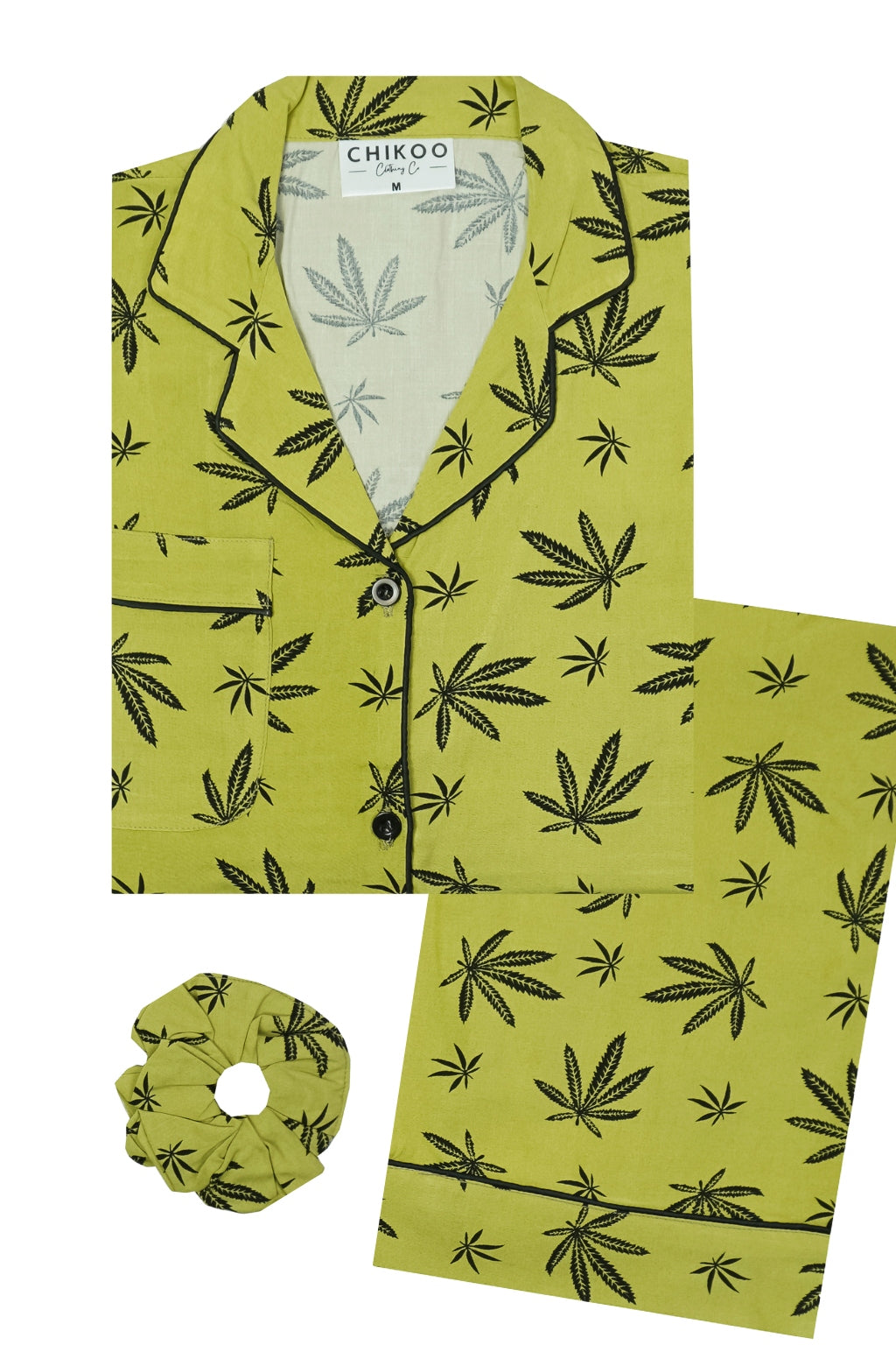 Green Palm Pj Set