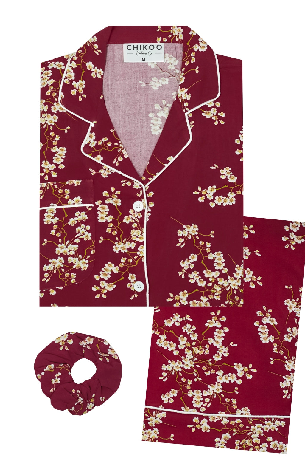 Red Blossom Pj Set