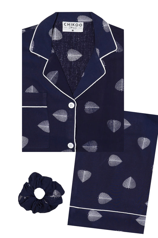 White Leaf Pj Set